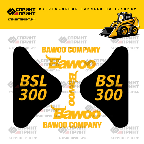 Комплект наклеек для BAWOO BSL 300 Комплект наклеек для BAWOO BSL 300
