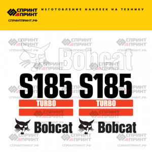 Наклейки на мини погрузчик BOBCAT S185