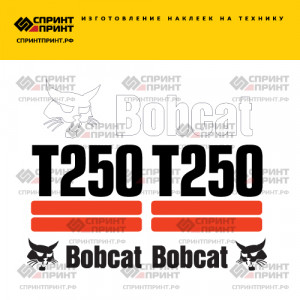 Наклейки на мини погрузчик BOBCAT T250
