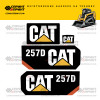 Изготовление наклеек для CATERPILLAR 257D