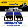 Комплект наклеек для бульдозера KOMATSU D155AX Комплект наклеек для бульдозера KOMATSU D155AX