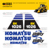 Комплект наклеек для KOMATSU SK1026 Комплект наклеек для KOMATSU SK1026