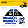 Комплект наклеек для KOMATSU SK818 Комплект наклеек для KOMATSU SK818