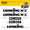 Комплект наклеек для мини погрузчика LONKING CDM308 Комплект наклеек для мини погрузчика LONKING CDM308