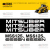 Комплект наклеек для мини погрузчика MITSUBER MSS125 Комплект наклеек для мини погрузчика MITSUBER MSS125