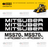 Комплект наклеек для мини погрузчика MITSUBER MSS70 Комплект наклеек для мини погрузчика MITSUBER MSS70