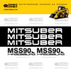 Комплект наклеек для мини погрузчика MITSUBER MSS90 Комплект наклеек для мини погрузчика MITSUBER MSS90