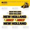 Комплект наклеек для мини погрузчика NEW HOLLAND L160 Комплект наклеек для мини погрузчика NEW HOLLAND L160