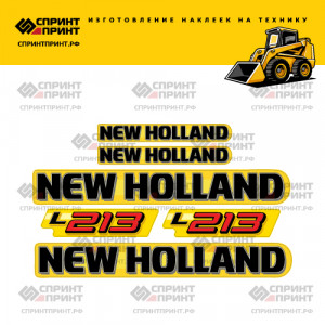 Наклейки на мини погрузчик NEW HOLLAND L213