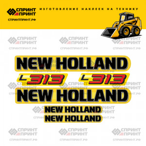 Наклейки на мини погрузчик NEW HOLLAND L313