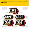 Изготовление наклеек для CAT 432F с обновленным дизайном Изготовление наклеек для CAT 432F с обновленным дизайном